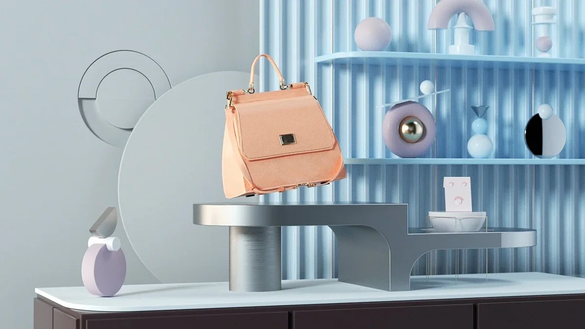 Handbag 3D scene